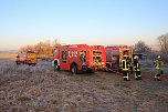 Scheunenbrand heute Morgen in Himmelsberg (Foto: S.Dietzel)