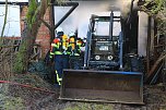 Scheunenbrand heute Morgen in Himmelsberg (Foto: S.Dietzel)