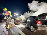 Auto brannte aus (Foto: Feuerwehr Heringen/Silvio Dietzel)
