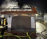 Garagenbrand im Eichsfeld (Foto: Feuerwehr Deuna)