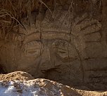 Steinkreuze, Grenzsteine, Mayas und andere Merkw&uuml;rdigkeiten. Wanderung im Februar (Foto: Wolfgange Lehmann)