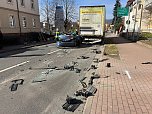 Schwerer Unfall in der Sondersh&auml;user Innenstadt (Foto: S. Dietzel)