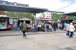 Peter Blei unterwegs auf dem Bahnhofsfest in Nordhausen (Foto: Peter Blei)