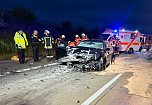 Schwerer Unfall auf der A38 (Foto: Feuerwehr Breitenbach , Silvio Dietzel)