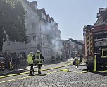 Brand in der Bleicher&ouml;der Hauptstra&szlig;e (Foto: S. Dietzel)