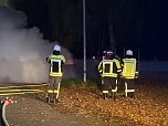 Fahrzeugbrand in der vergangenen Nacht (Foto: S.Dietzel)