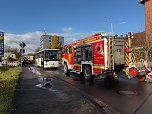 Busunfall in der Freiherr-von-Stein Straße in Nordhausen (Foto: S. Dietzel) Busunfall in der Freiherr-von-Stein Straße in Nordhausen (Foto: S. Dietzel)