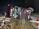 LKW-Unfall auf der Autobahn 38 (Foto: S.Dietzel) LKW-Unfall auf der Autobahn 38 (Foto: S.Dietzel)