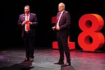 185 Jahre Kreissparkasse Nordhausen dominierten den Jahresempfang am Donnerstagabend im Theater. (Foto: ssc)