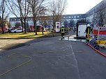 Die Feuerwehr leistete beim Polizeieinsatz in Leinefelde Unterst&uuml;tzung (Foto: Feuerwehr)