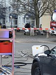 Die Feuerwehr leistete beim Polizeieinsatz in Leinefelde Unterst&uuml;tzung (Foto: Feuerwehr)