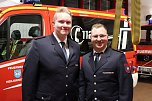 Im Amt best&auml;tigt: Jugendfeuerwehrwart Maximilian D&ouml;lle (r.) und Stellvertreter Niklas Jahns (Foto: Johannes Lurch)