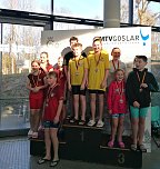 Mit geschwommen, mit geholfen - die Nordh&auml;user Delegation beim Wettkampf um den Goslaer Adler (Foto: SVN 90)