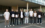 Zeugnisübergabe für die "fertigen" Azubis am Berufsschulcampus in Mühlhausen. (Foto: Kirstin Borowsky) Zeugnisübergabe für die "fertigen" Azubis am Berufsschulcampus in Mühlhausen. (Foto: Kirstin Borowsky)