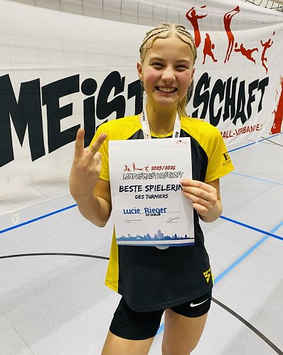 Eine besondere Auszeichnung erhielt Lucie Rieger. (Foto: Dominic Rieger)