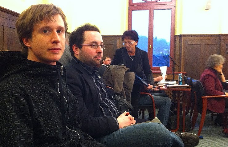 Christian Darr (vorn) und John Dauert (Foto: nnz)