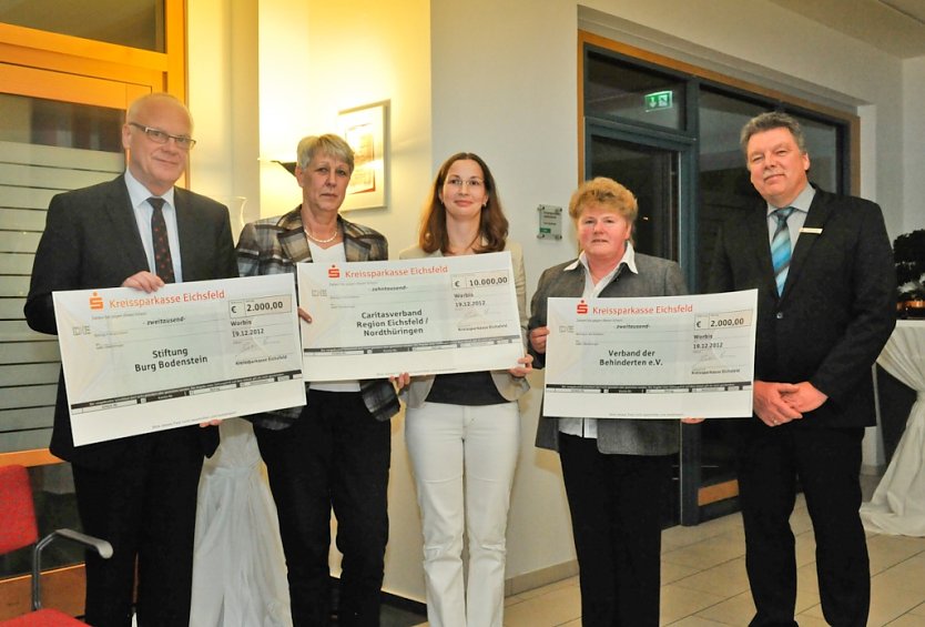 Scheck&uuml;bergabe in Worbis (Foto: Gerold Grimm)