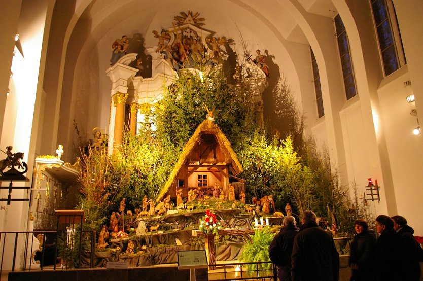 Krippe in K&uuml;llstedter Kirche (Foto: Ilka K&uuml;hn)