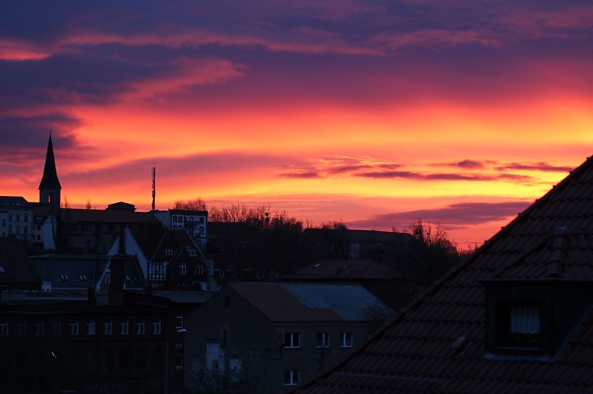 Morgenrot am 1.1.2013 (Foto: nnz)