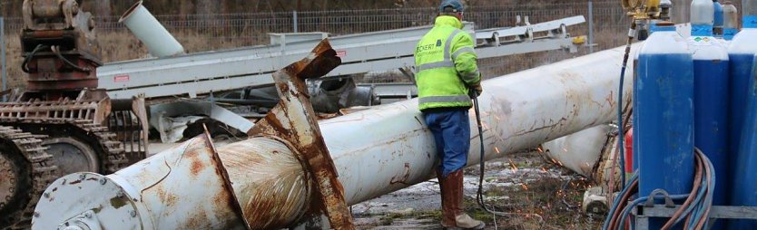 Knauf l&auml;sst abrei&szlig;en (Foto: S. Schedwill)