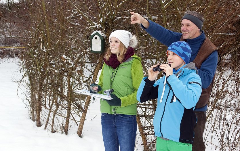 V&ouml;gel im Winter beobachten (Foto: Frank Hecker)