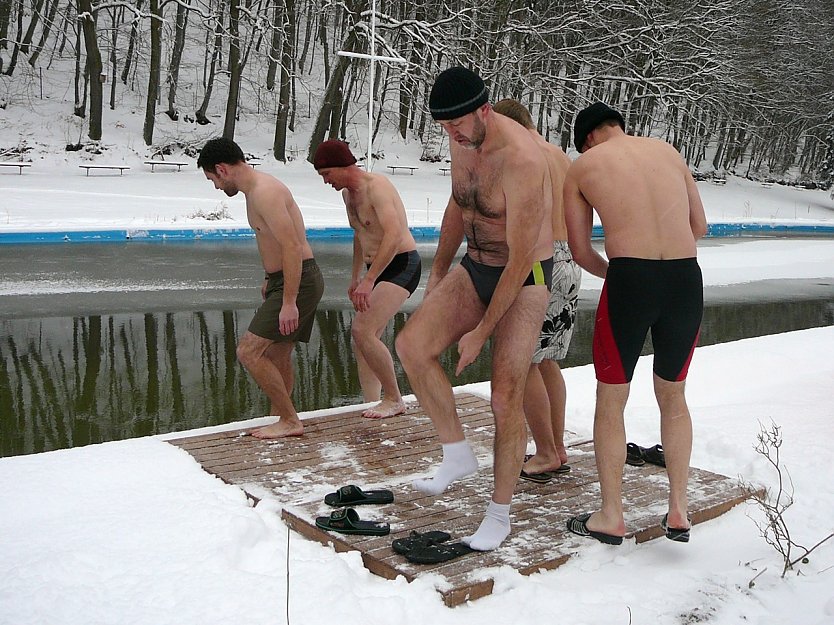 Anbaden in Neustadt (Foto: Anne Dumjahn)