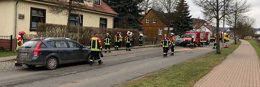 Unfall in Niedersachswerfen (Foto: nnz)