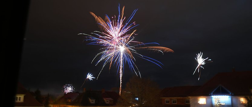 Kurz nach 0.00 Uhr &uuml;ber Nordhausen (Foto: nnz)