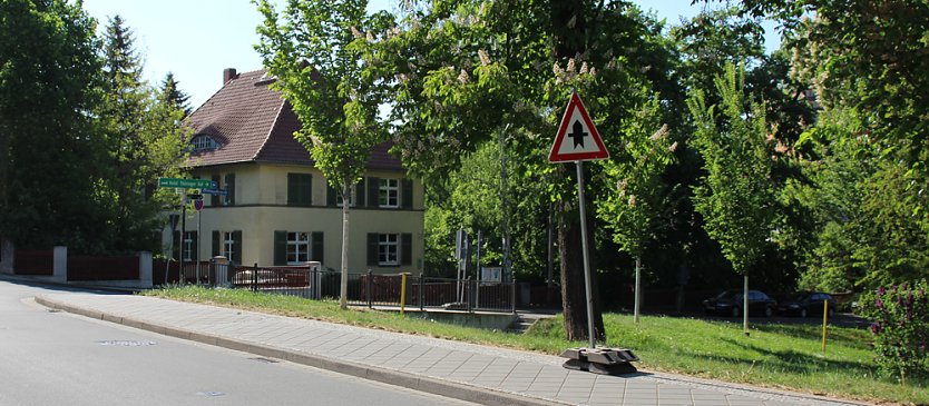 Vollsperrung der Gartenstra&szlig;e und der Gottesackergasse (Foto: Karl-Heinz Herrmann)