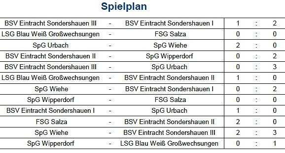 Endstand Kreismeisterschaft im Hallenfu&szlig;ball der Junioren (3) (Foto: NTKFA)