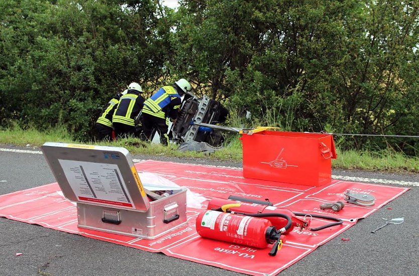 Fahrerin in PKW eingeschlossen (Foto: Feuerwehr Heiligenstadt)