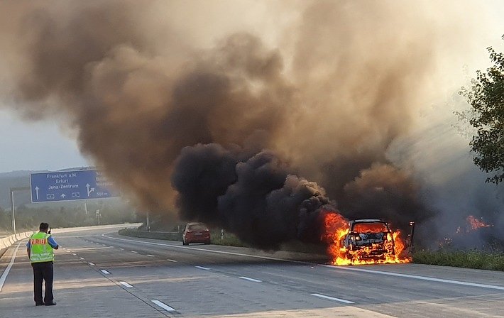 Brände auf den Autobahnen (Foto: Autobahnpolizei)