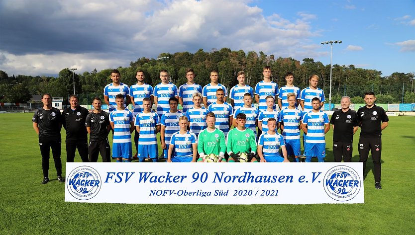 Das Oberligateam der Saison 2020/21 (Foto: FSV Wacker 90 Nordhausen)