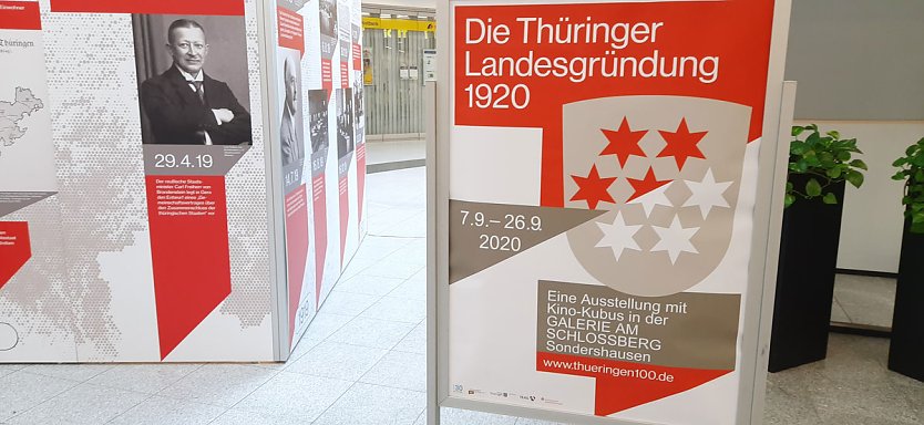 Wanderausstellung 100 Jahre Thüringen (Foto: Karl-Heinz Herrmann)