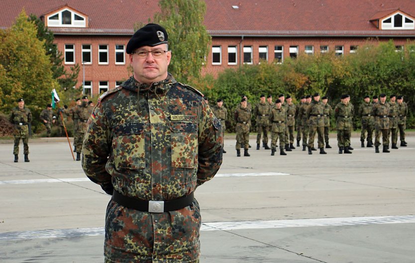Kommandeurswechsel beim Panzerbataillon 393 "Thüringer Löwe" in der Kyffhäuser Kaserne Bad Frankenhausen statt.... (Foto: Karl-Heinz Herrmann)