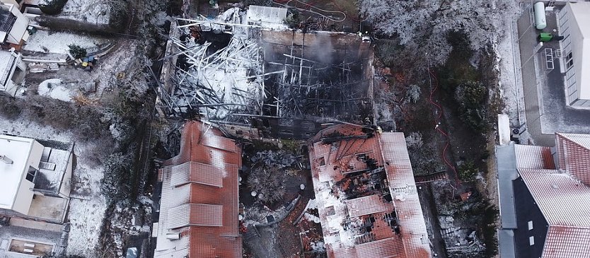 Luftbilder vom Brandort in der Nordhäuser Altstadt (Foto: Silvio Dietzel) Luftbilder vom Brandort in der Nordhäuser Altstadt (Foto: Silvio Dietzel)