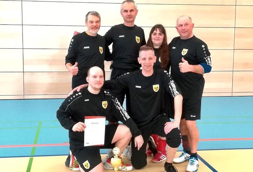 Die Nordh&auml;user Faustballer vollzogen einen F&uuml;hrungswechsel (Foto: M.Gremmer)