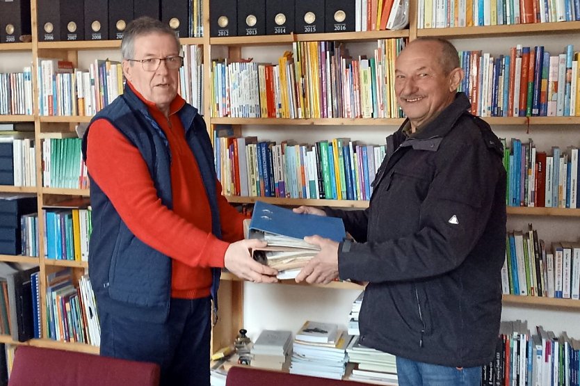 Rene Fiedler und Otfried Pabst (Foto: HMV Hainrode)