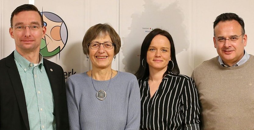Von links: Christian Döring, Dr.med. Hannelore Pientka, Madeleine Dornhöfer (Leiterin der Akademie), Dirk Scholz (Foto: Pientka)