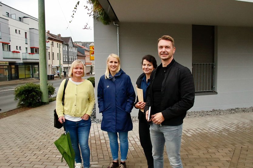 Architekten unter sich, v.l.: Kathrin Rembe, Diana Moraweck, Pia Wienrich und Michael Flagmeyer (Foto: agl)