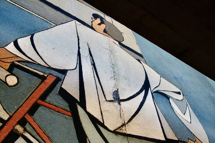 Bei näherer Betrachtung sind die Spuren der Jahrzehnte deutlich zu erkennen (Foto: agl) Bei näherer Betrachtung sind die Spuren der Jahrzehnte deutlich zu erkennen (Foto: agl)