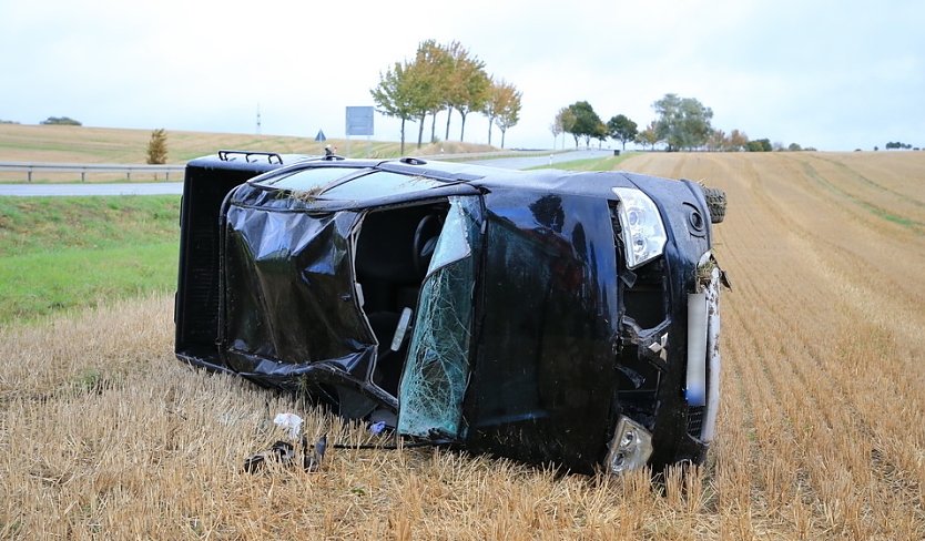 Unfall heute Vormittag auf der B 249 (Foto: S.Dietzel)