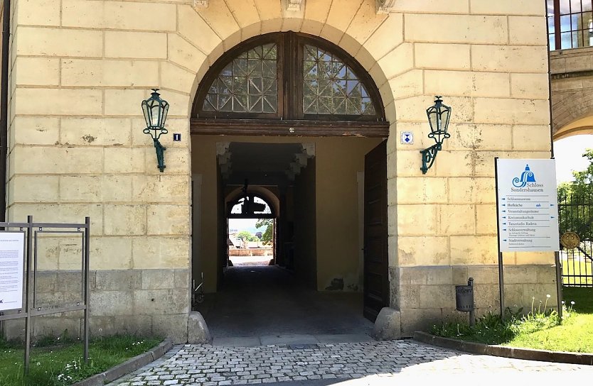Taschenlampenf&uuml;hrung im Sondersh&auml;user Schlossmuseum (Foto: Eva Maria Wiegand)