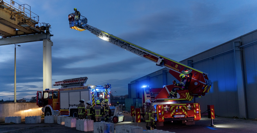 Einsatz bei Marktkauf (Foto: Sven Tetzel)