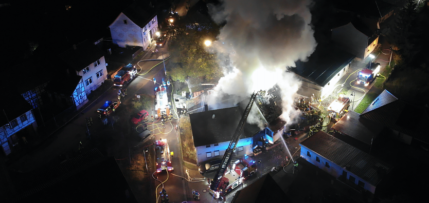 Gro&szlig;einsatz in Ilfeld (Foto: S. Dietzel)