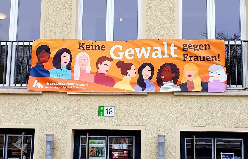  Banner an der Hochschule Nordhausen (Foto: Nadine Kathrin Luschnat)