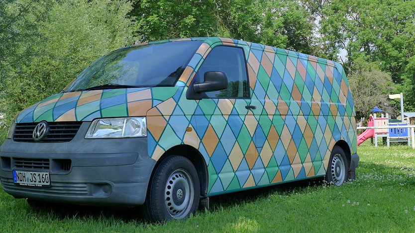 Das Pinguin-Mobil des JugendSozialWerkes (Foto: M.Daniel)