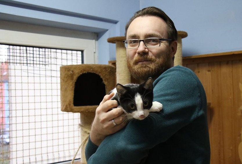 Kevin Schmidt ist ehrenamtlicher Vorsitzender des Vereins Tierschutz Nordhausen (Foto: agl)