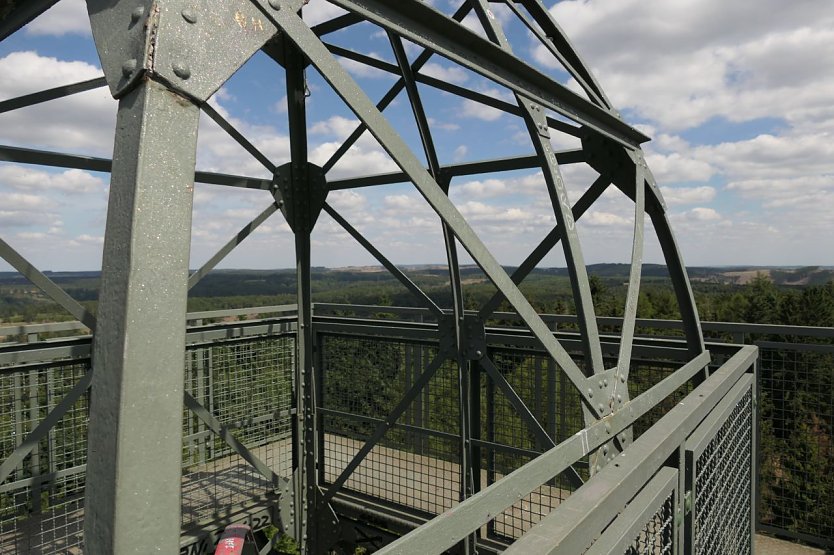 Blick vom Poppenberg-Turm (Foto: Naturpark Südharz-Kyffhäuser) Blick vom Poppenberg-Turm (Foto: Naturpark Südharz-Kyffhäuser)