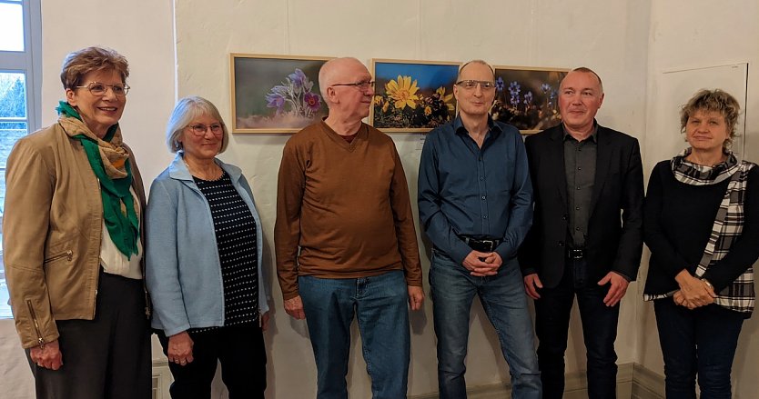 von links nach rechts: Heike Stolle, Kerstin G&ouml;thel, Manfred G&ouml;sel, Markus Frey, Dirk Schimm und Astrid Koschorreck (Foto: Landschaftspflegeverband)